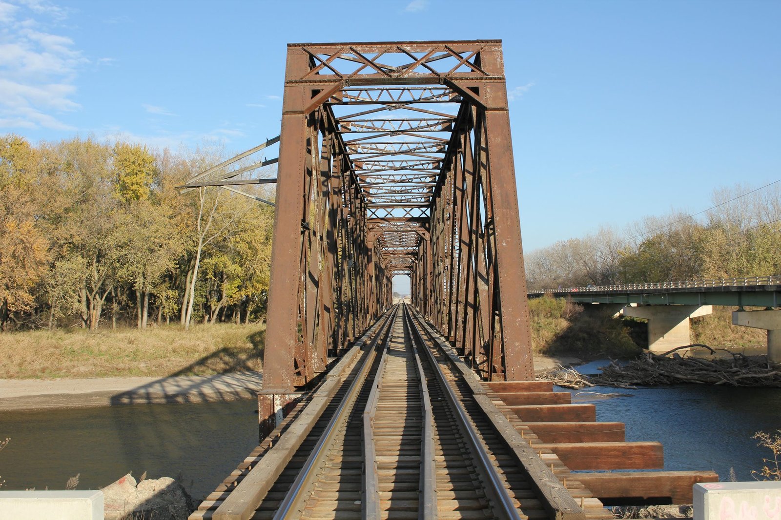 Looking east